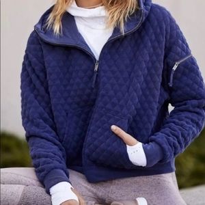 Free People Hibernatin’ zip hoodie NWT small